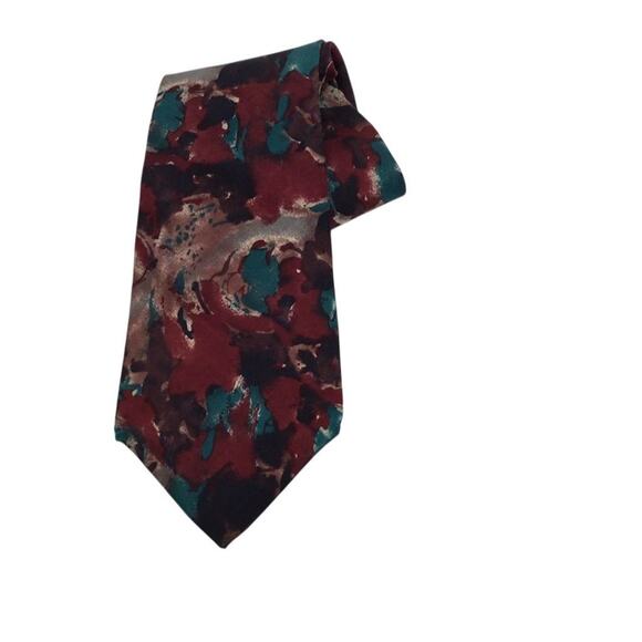 PREFERRED STOCK Men's Silk Tie Multicolor Floral Pattern Classic Length - Picture 1 of 5
